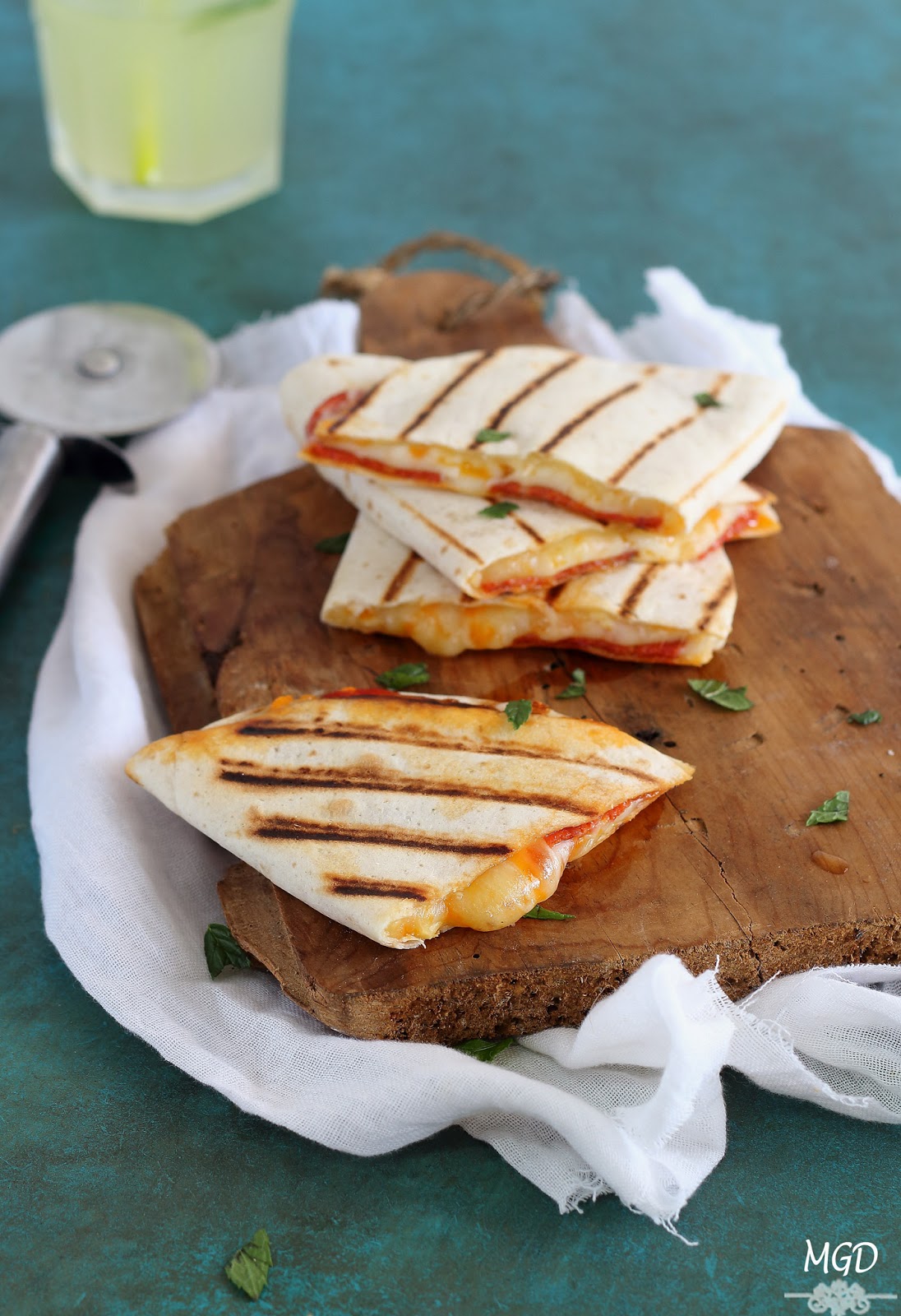 Quesadillas de pepperoni y queso Mi Gran Diversión