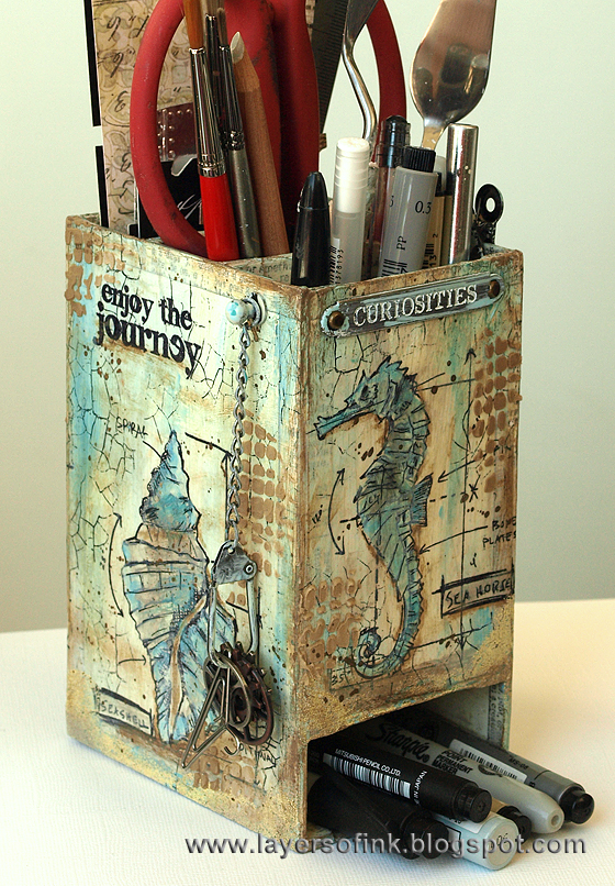 Layers of ink - Nautical Blueprints Caddy Tutorial