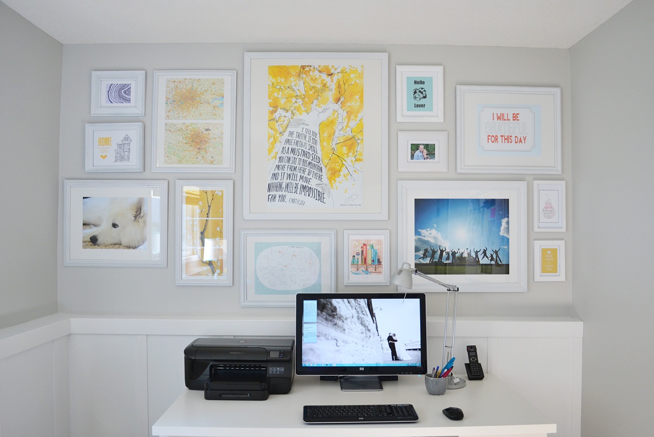 Dwelling Cents Office Gallery Wall