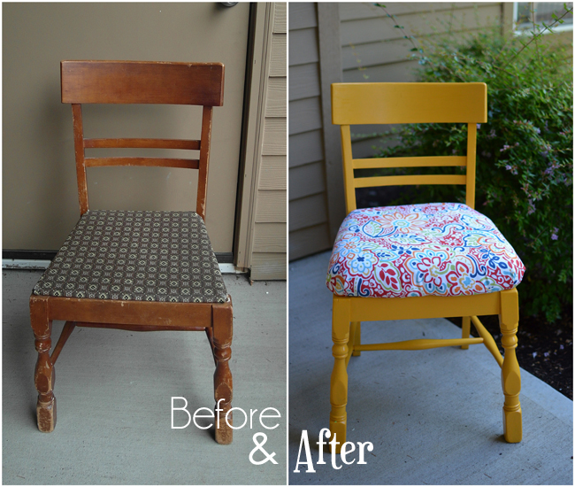 refinished craft chair tutorial