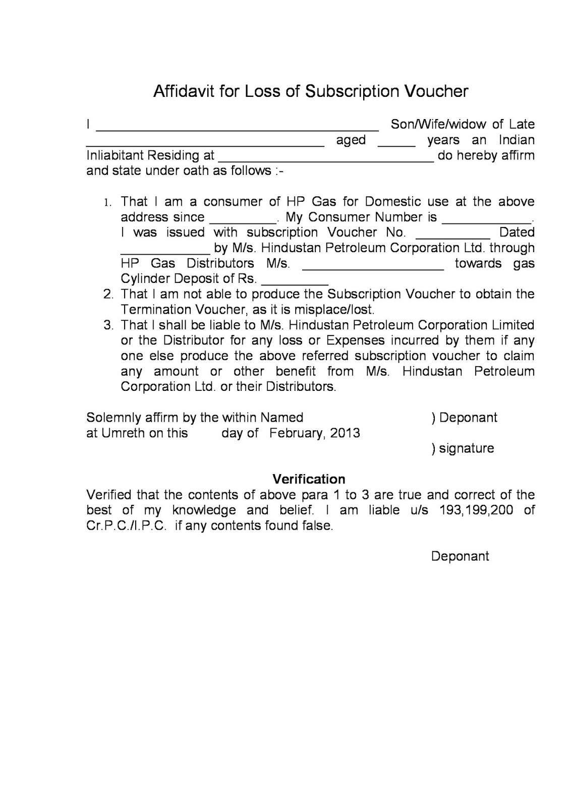 proforma of will