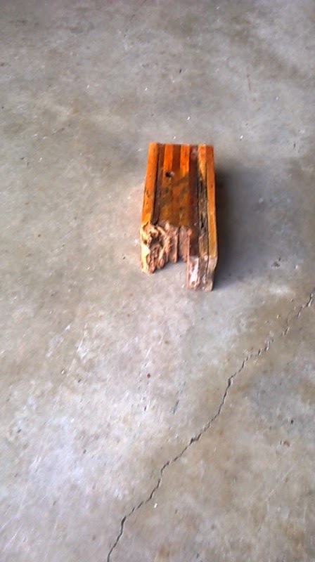 Rotted tiller end Rotted tiller end