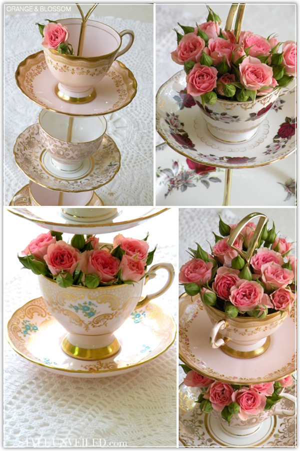 Floral Vintage Traditional Afternoon Tea Party Birthday Tableware Paper Cups