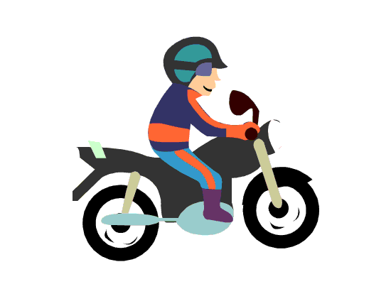 Animasi Bergerak Becak, Sepeda, Motor Puzzle