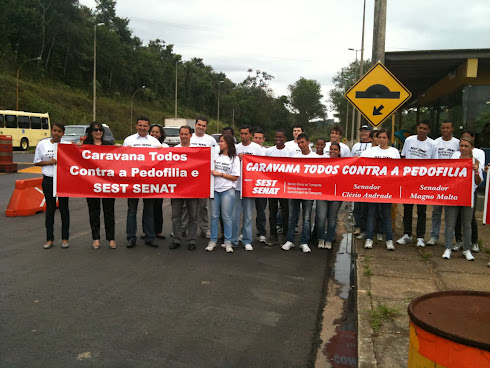 Caravana Todos Contra a Pedofilia em Juiz de Fora - Blitz Educativa