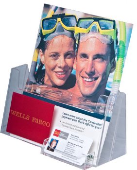 Brochure Holder With Business Card Pocket6