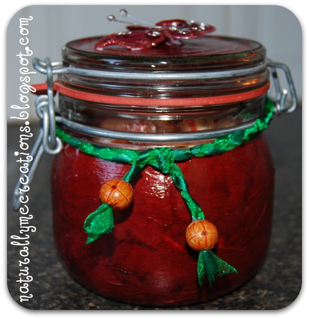 Naturally Me Creations Repurposed Jam Jar