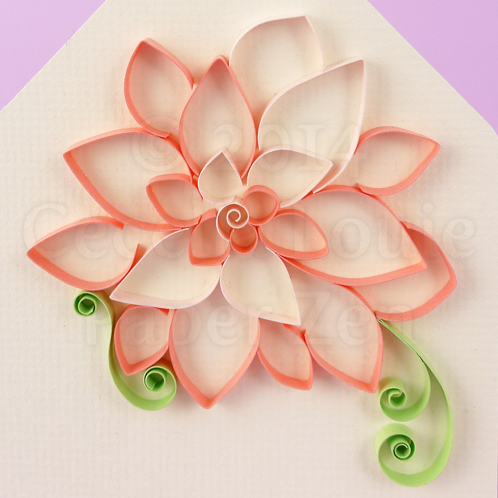 Paper Zen Quilling Tutorial Outlined Flowers