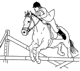 4 Jumping Horse Printable Coloring Sheet For Kids