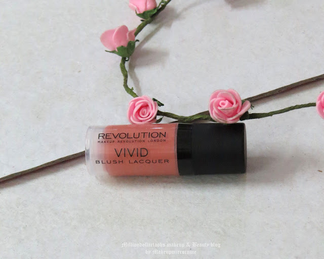 Makeup Revolution Vivid Blush Lacquer Heat Review, Pictures, Swatch & Price Makeup Revolution Vivid Blush Lacquer Heat Review, Pictures, Swatch & Price, Makeup Revolution, Indian makeup and beauty blog, Indian beauty blogger, Blush review, Coral blush, Best affordable blush available in India, Indian beauty blog, Indian makeup blogger