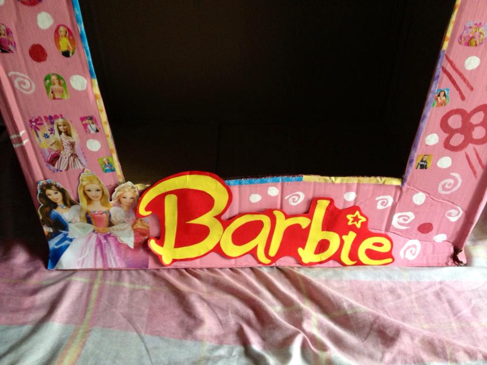 DIY Barbie Box for Photobooth Nheng's Wonderland