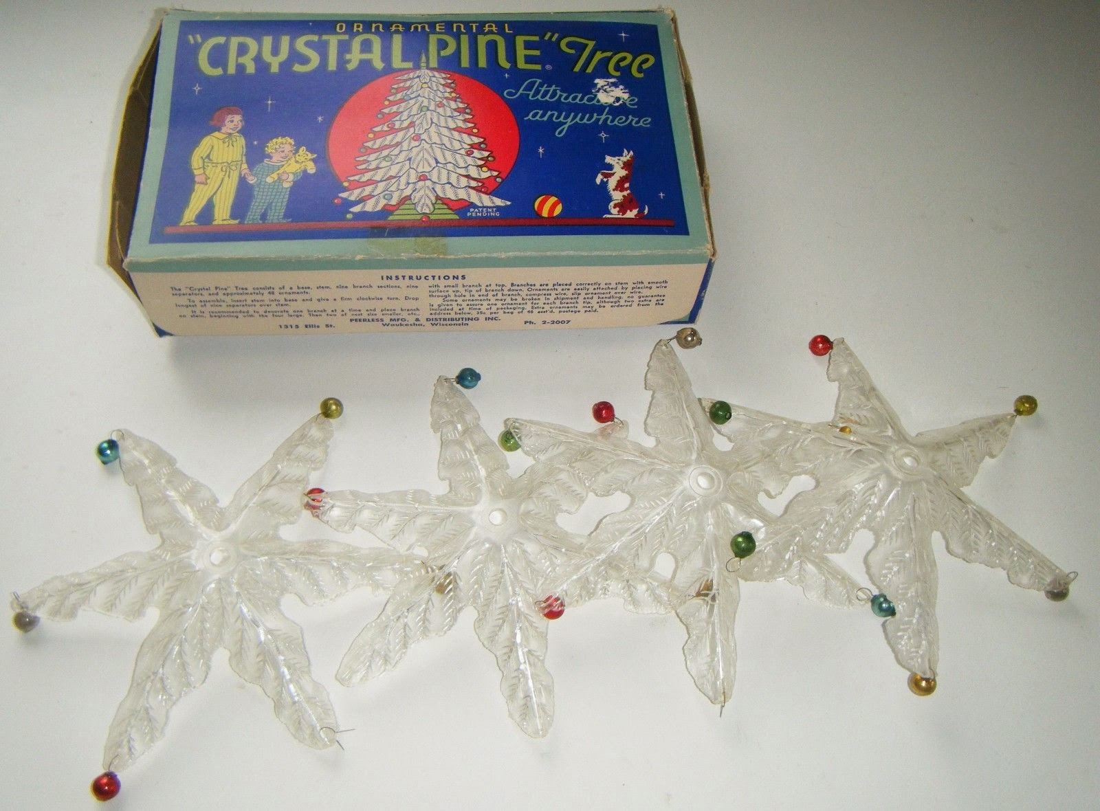 gold country girls Vintage Plastic Christmas Trees