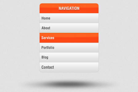 Vertical Navigation Menu (PSD) Vertical Navigation Menu (PSD)