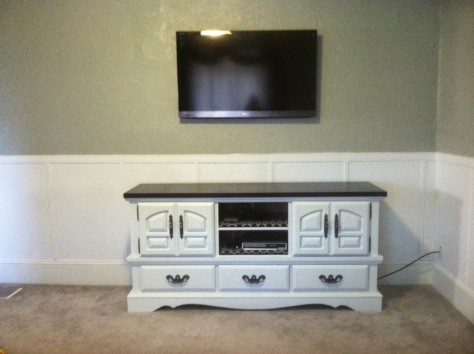 The Spectacular Attempt Old Dresser/Buffet Turned TV Stand