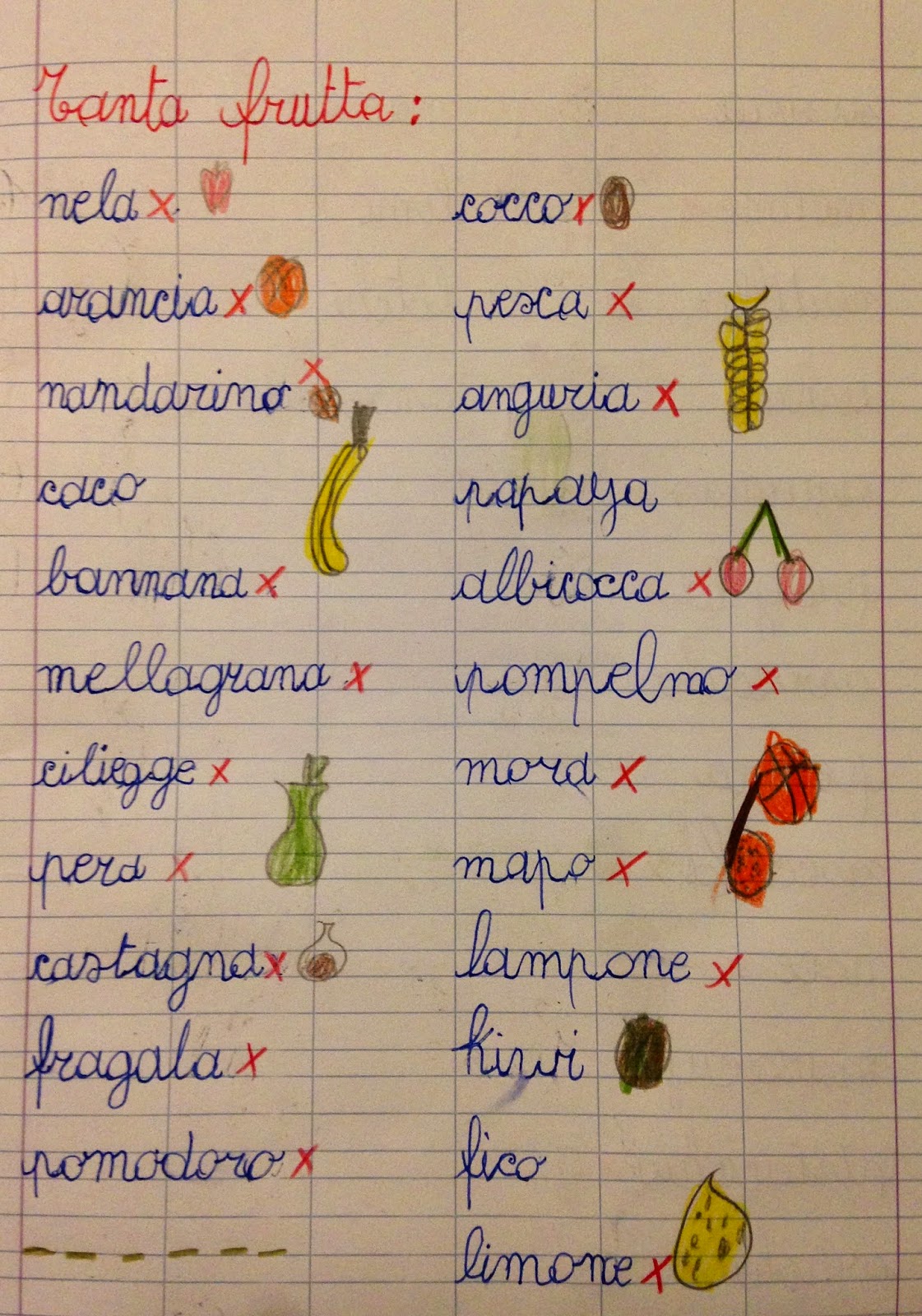 APEdario Frutti per tutti i gusti