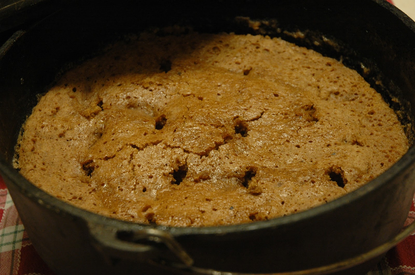 BYU Dutch Oven and Camp Cooking Caramel Apple Spice Cobbler