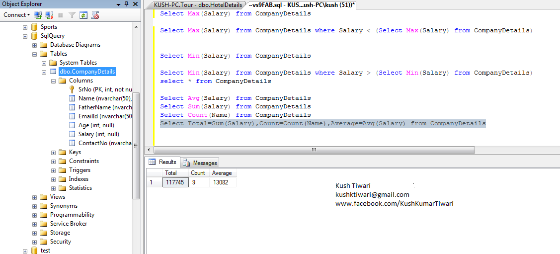 Insert Update And Delete Query In Sql
