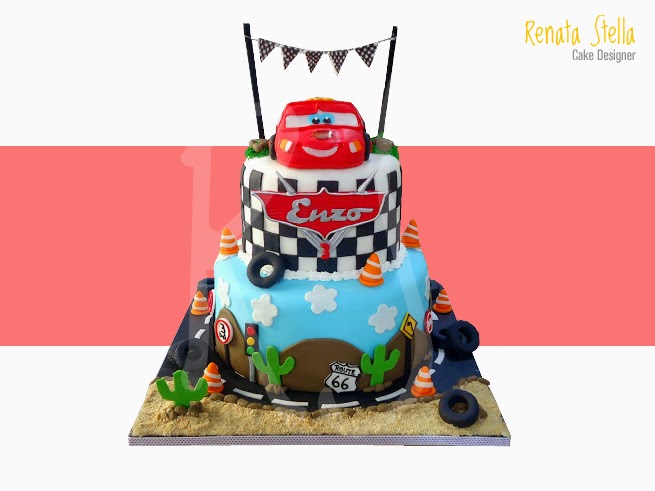 Bolo Decorado - Carros Disney, soartesolange.com .. Contato…