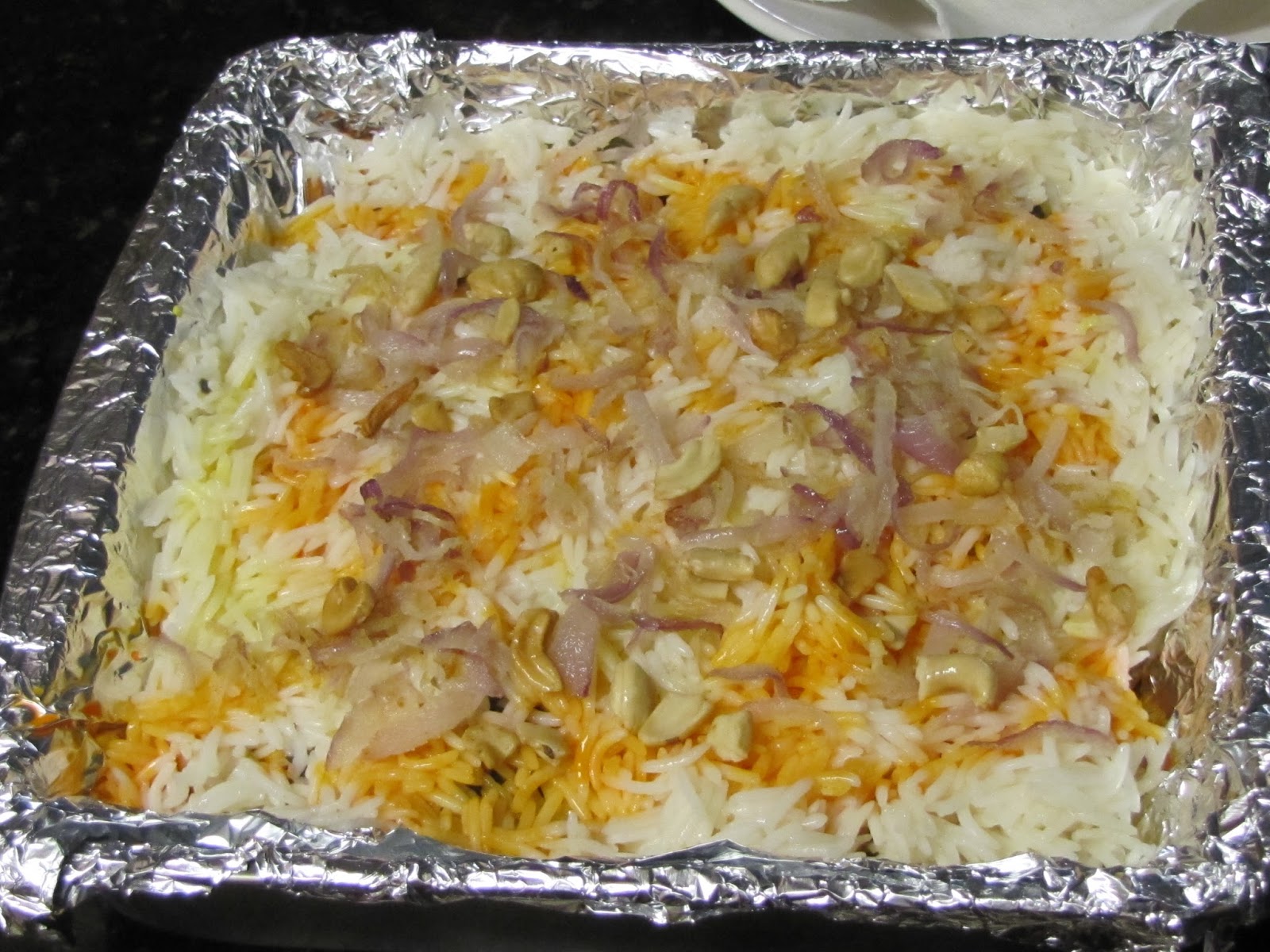 Nithya's Nalabagam Vegetable Dum Biryani in Oven