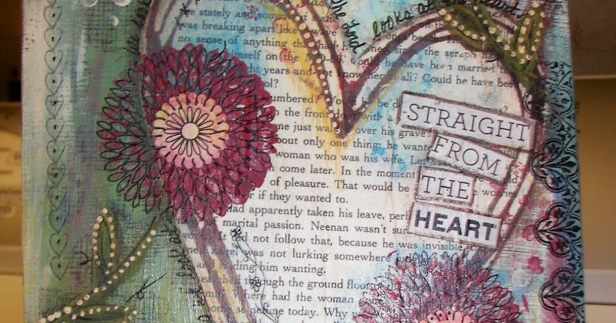 Creativity is good. She Had Three Hearts Art Journaling