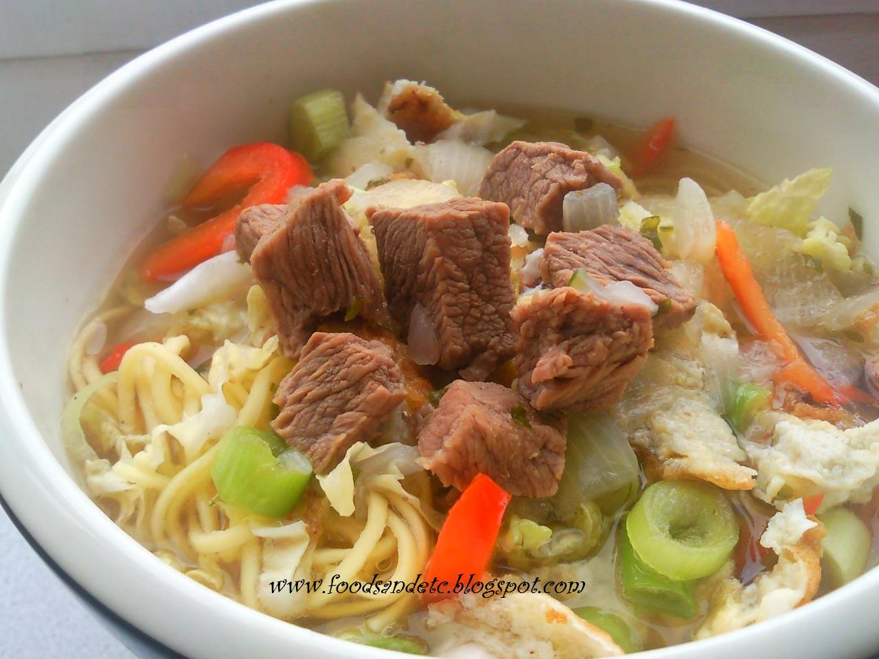 FOODS & Etc. Mami (Philippine beef noodle soup)