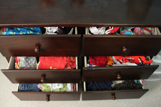 Organizing Kids Clothing, Dresser Organization