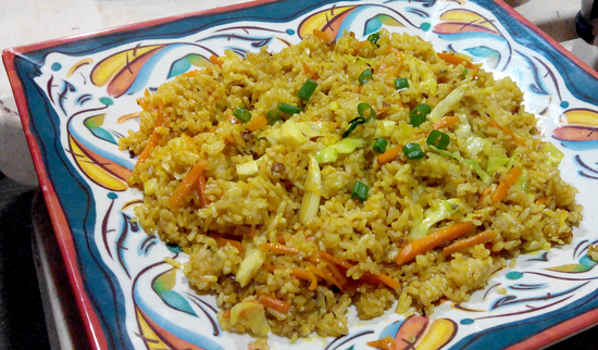 Indian Vegetable Fried Rice, Curry Express, Davao City