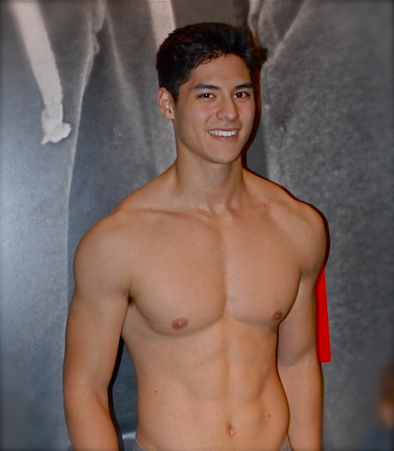 Abercrombie and Fitch model / greeter A&F Flagship Store N…