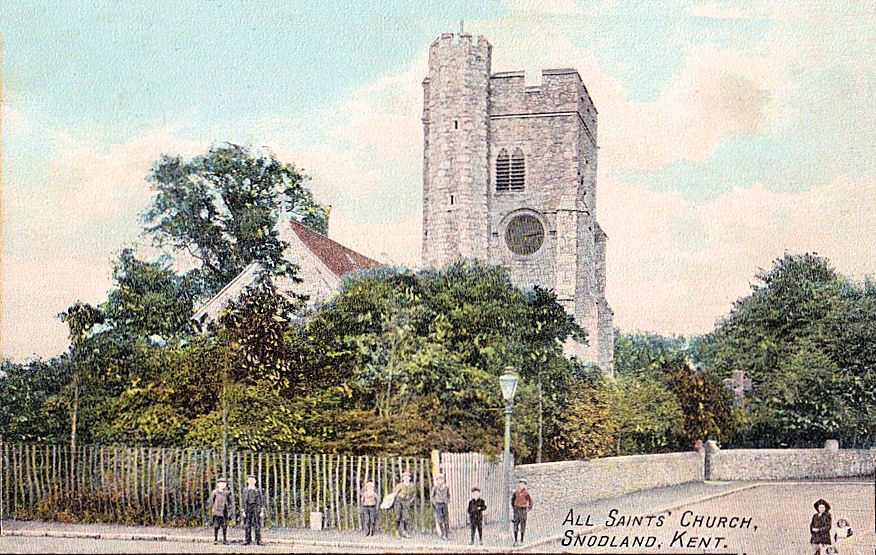 Bygone Snodland All saints church , mill st / church fields