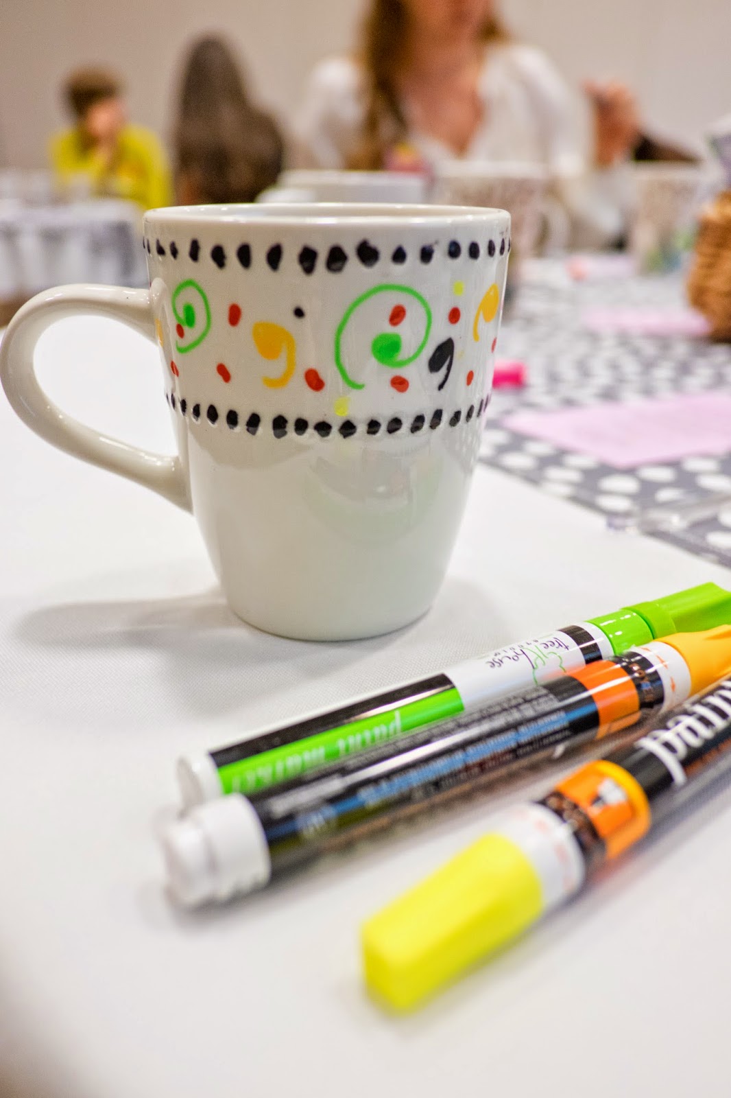 Domestic Fashionista DIY Paint Pen Coffee Mugs