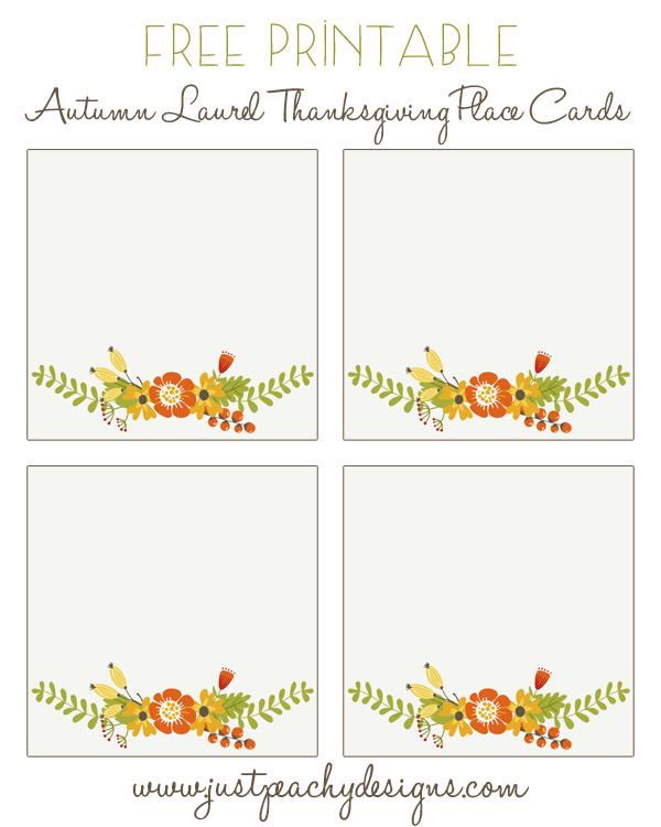 place cards printable