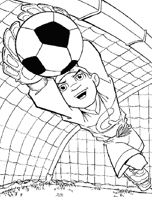 Soccer Goalie Coloring Pages