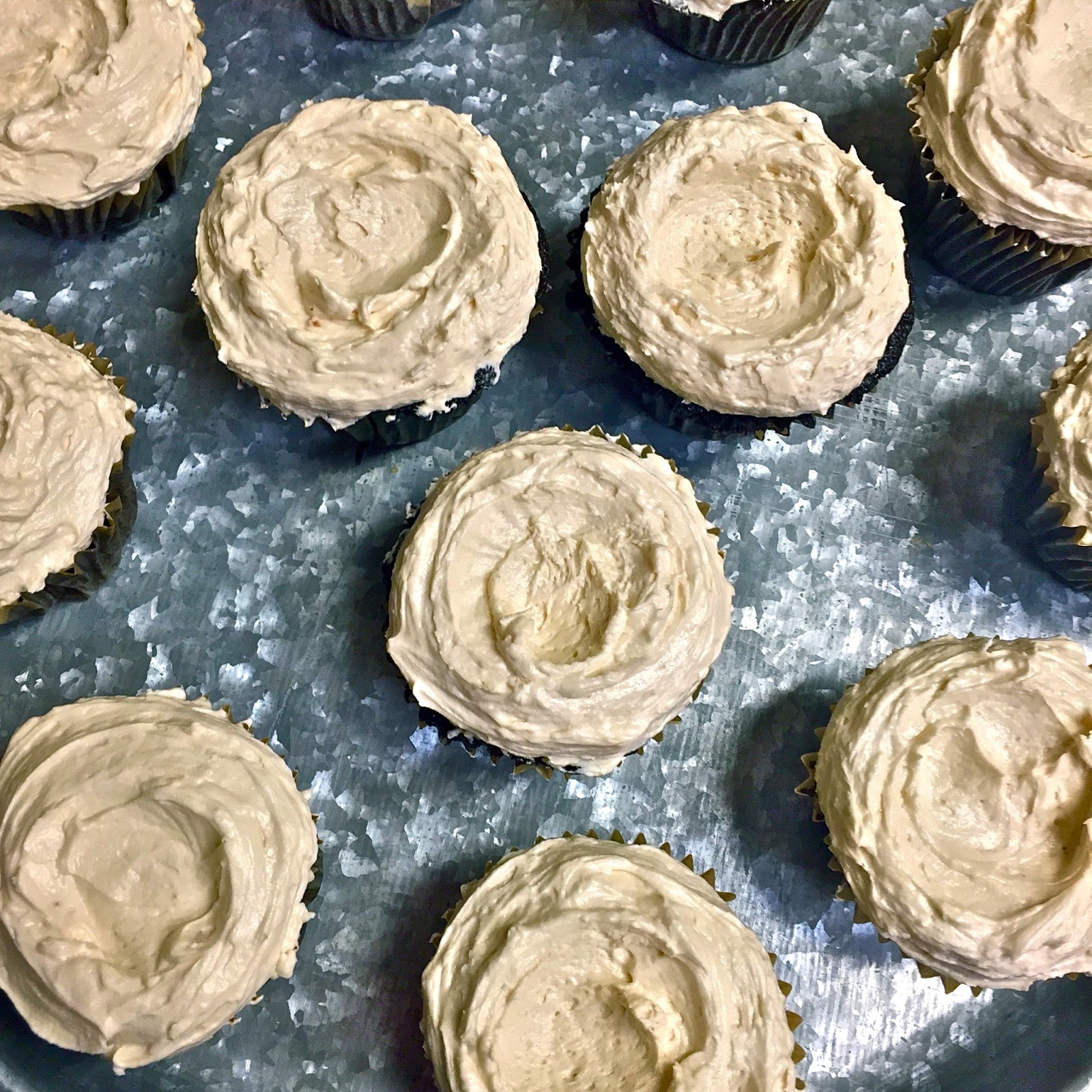 Haute + Heirloom Espresso Infused Dark Chocolate Cupcakes with Whipped