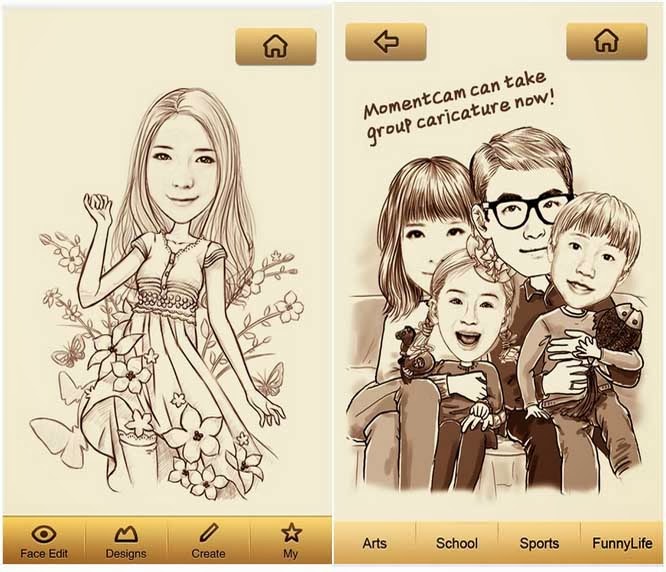 How to make Cartoon Face by MomentCam app in Android and iOS Quickly