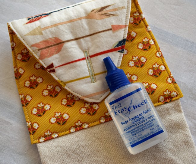 fray check buttonholes