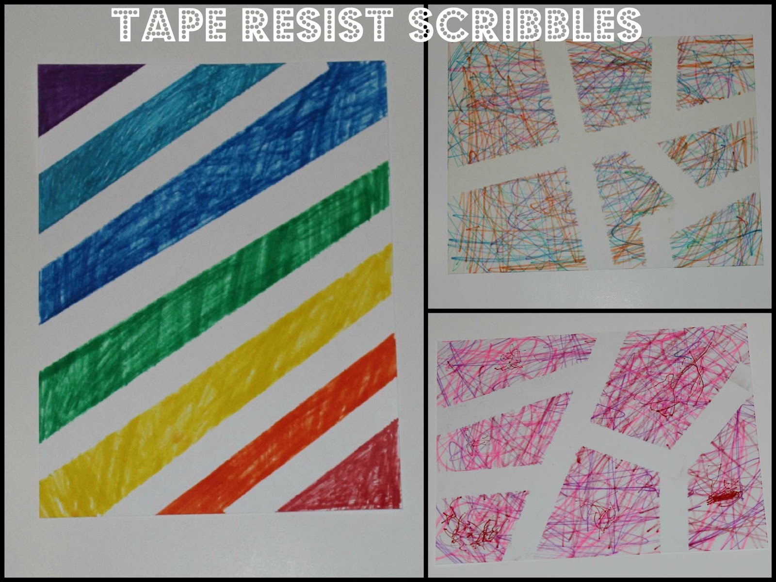 Tape Resist Art The Imagination Tree