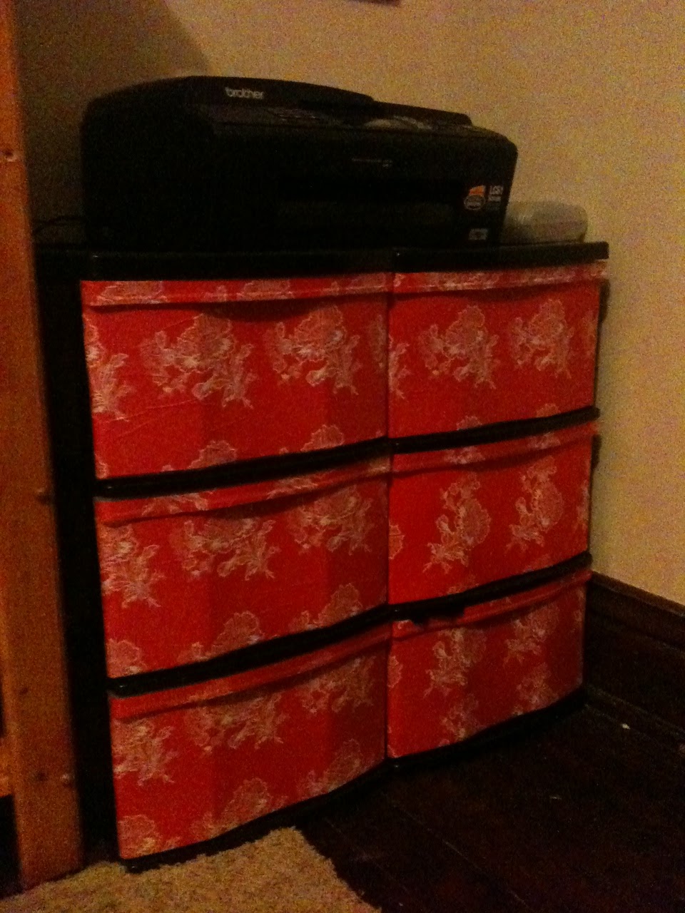 Gettin Domestic Diy Wrapping Paper Mod Podge Plastic Drawers