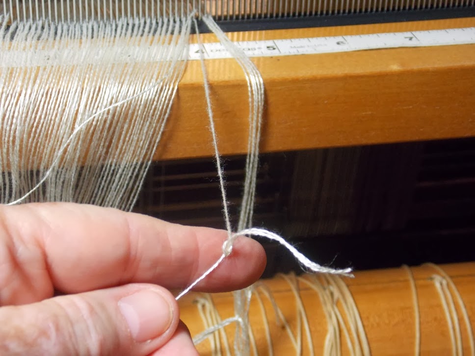 WEAVING FOR FUN Tying Onto The Old Warp