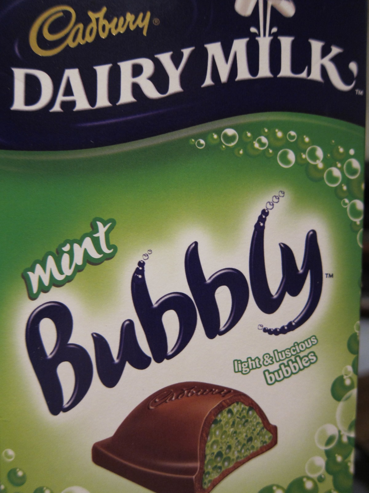 Cadbury Mint Bubbly