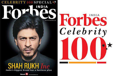 Shah Rukh Khan on the Cover page of Forbes 