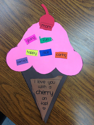crafts mother mothers kindergarten craft cupcake ice cream cone easy sprinkle includes options different many sunday smiles