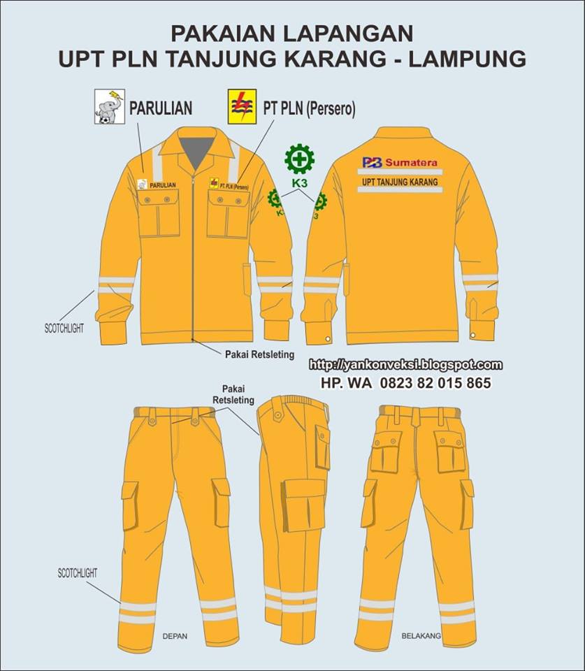 BAJU SERAGAM LAPANGAN PLN