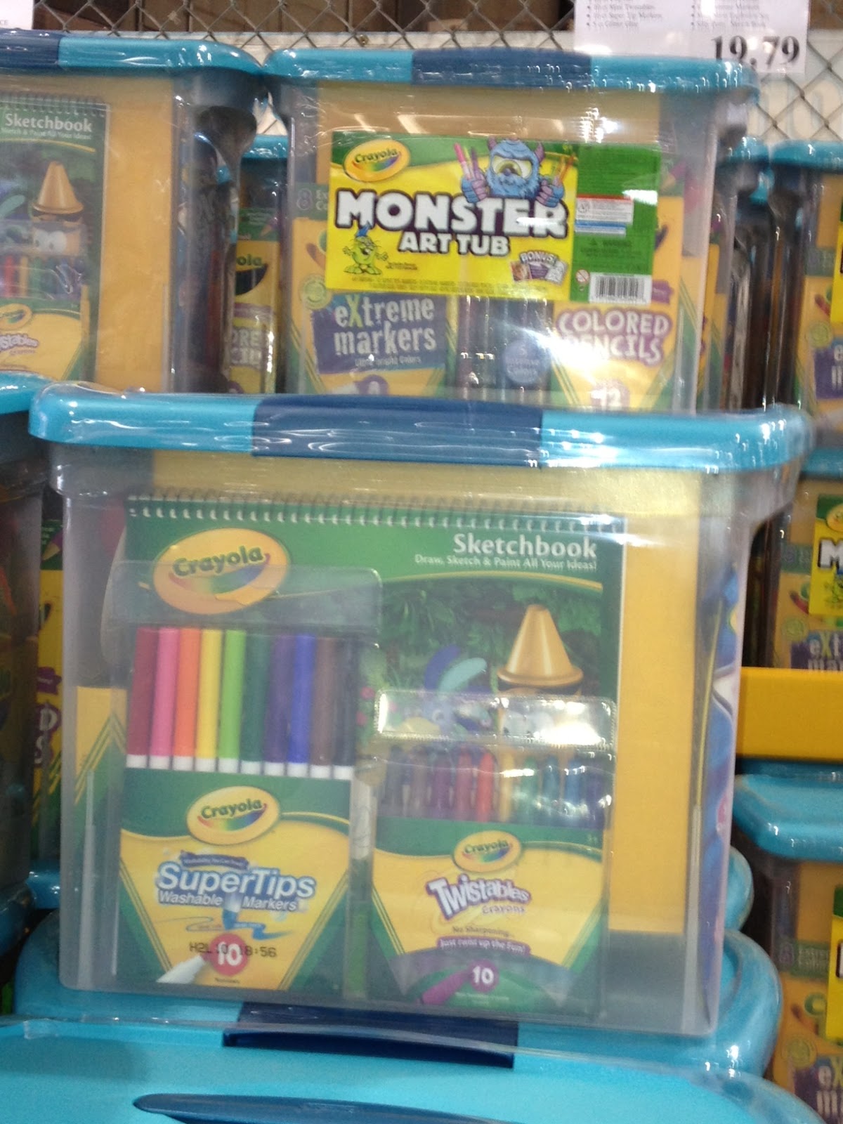 The Good Life Crayola Monster Art Tub at Costco