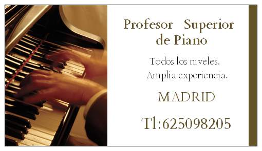 Clases Piano Madrid