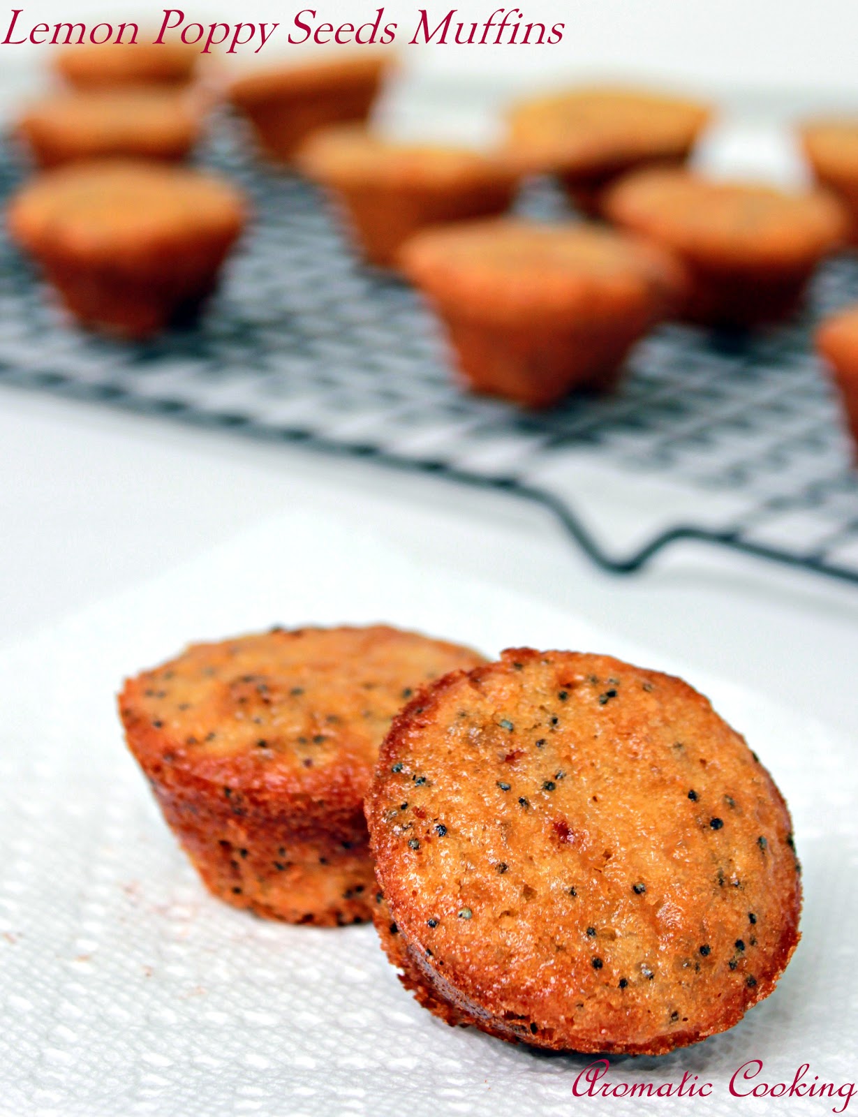 Aromatic Cooking Eggless Lemon Poppy Seeds Muffins