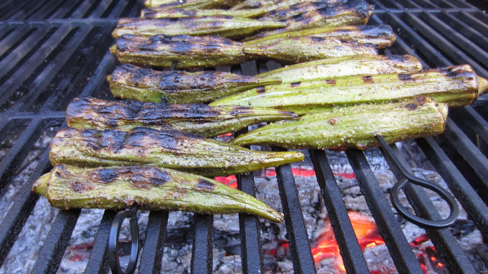 EasyMeWorld How To Cook Okra On The Grill
