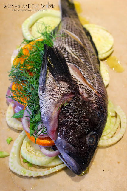 Woman and the Whisk: Baked Black Sea Bass
