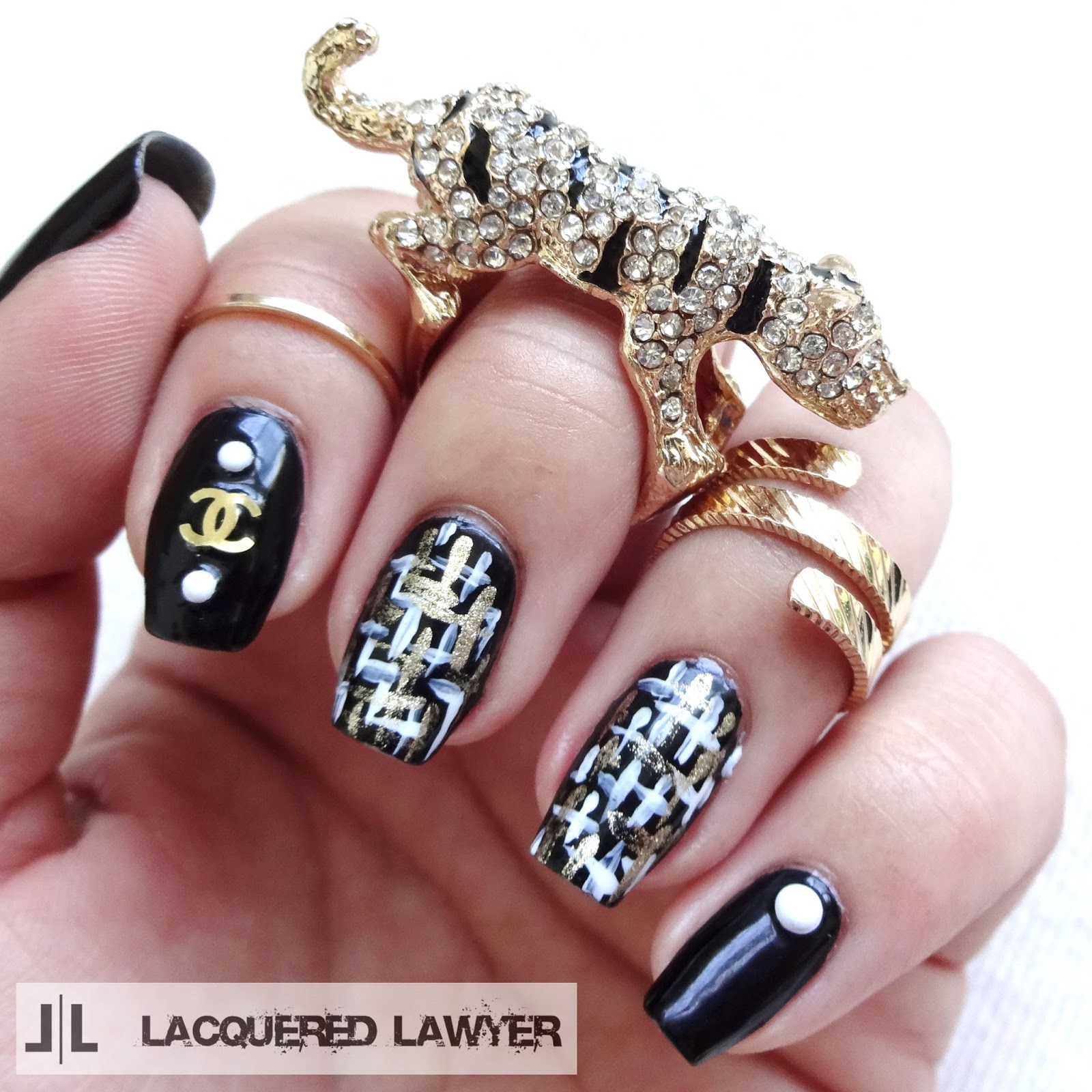 chanel 3d nail charms for acrylic nails