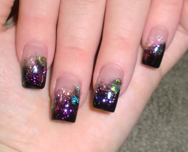 love4nailart cosmic acrylic nails