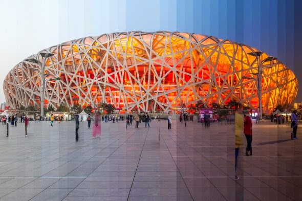 O tempo fatiado com paisagens e monumentos globais na fotografia de Richard Silver Richard Silver fotografia cidades paisagens arquitetura fatias de tempo time sliced